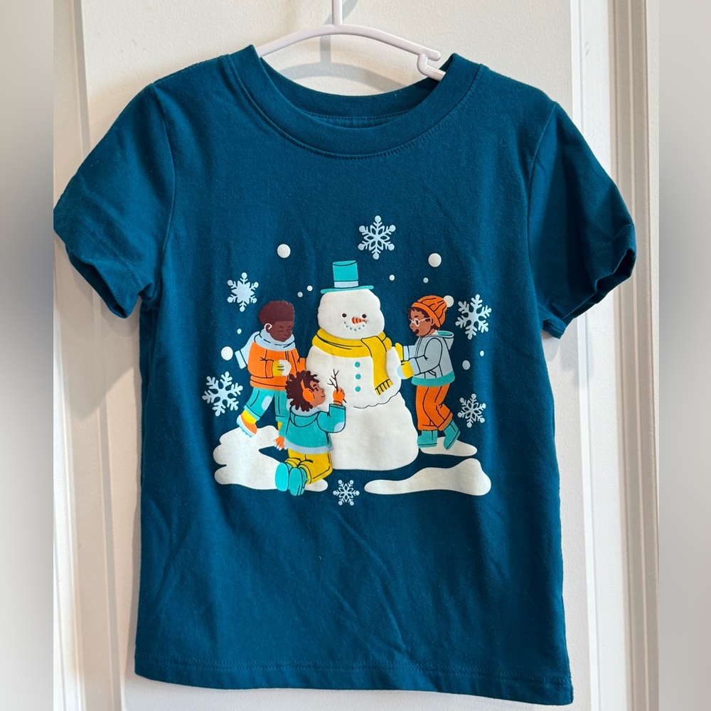 Cat & Jack Snowman Kids Tee 2t